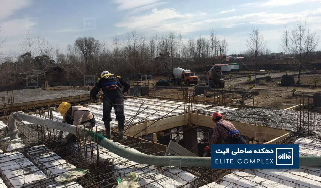ادامه فعاليت كارگاهى و عمليات ساختمانى ویلا تیپ 4B و 5B
