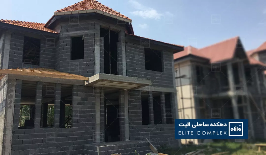 گزارش تصویری از پیشرفت پروژه ویلا شمال ، ویلای تیپ 4 آ دهکده ساحلی الیت