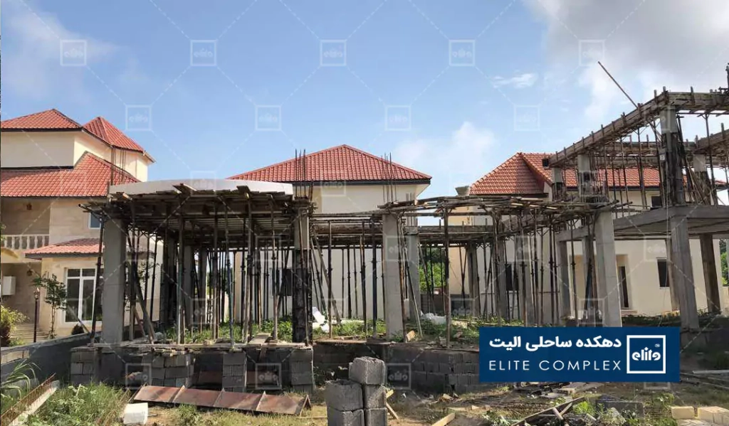 پیشرفت پروژه ویلا شمال دهکده ساحلی الیت پلاکهای 10 و 13
